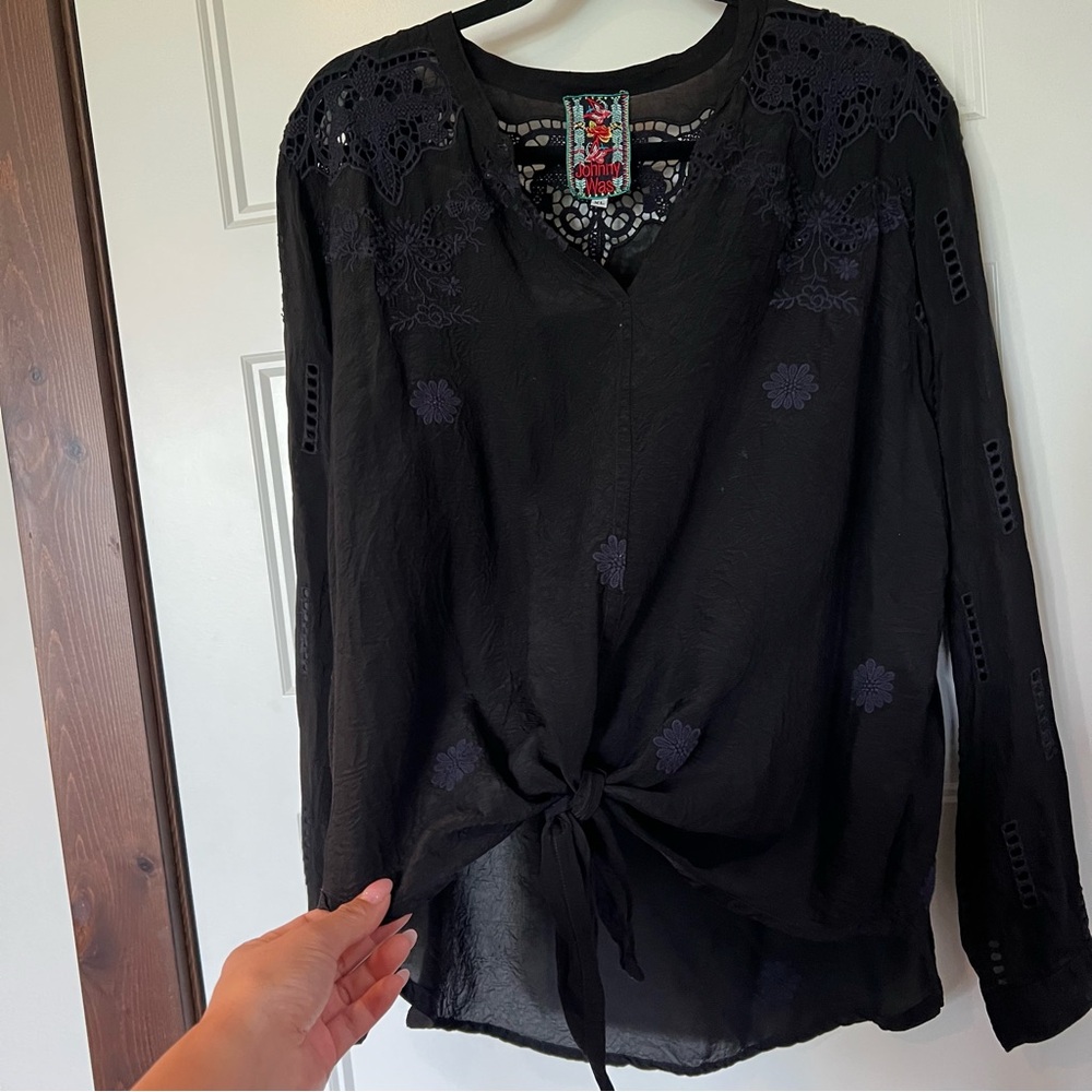 Johnny Was Blouse- tie front